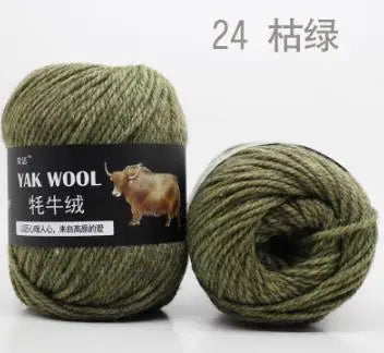 Yak Wool 3-Strand Yarn – Medium-Weight Yarn for Sweaters, Coats & Accessories