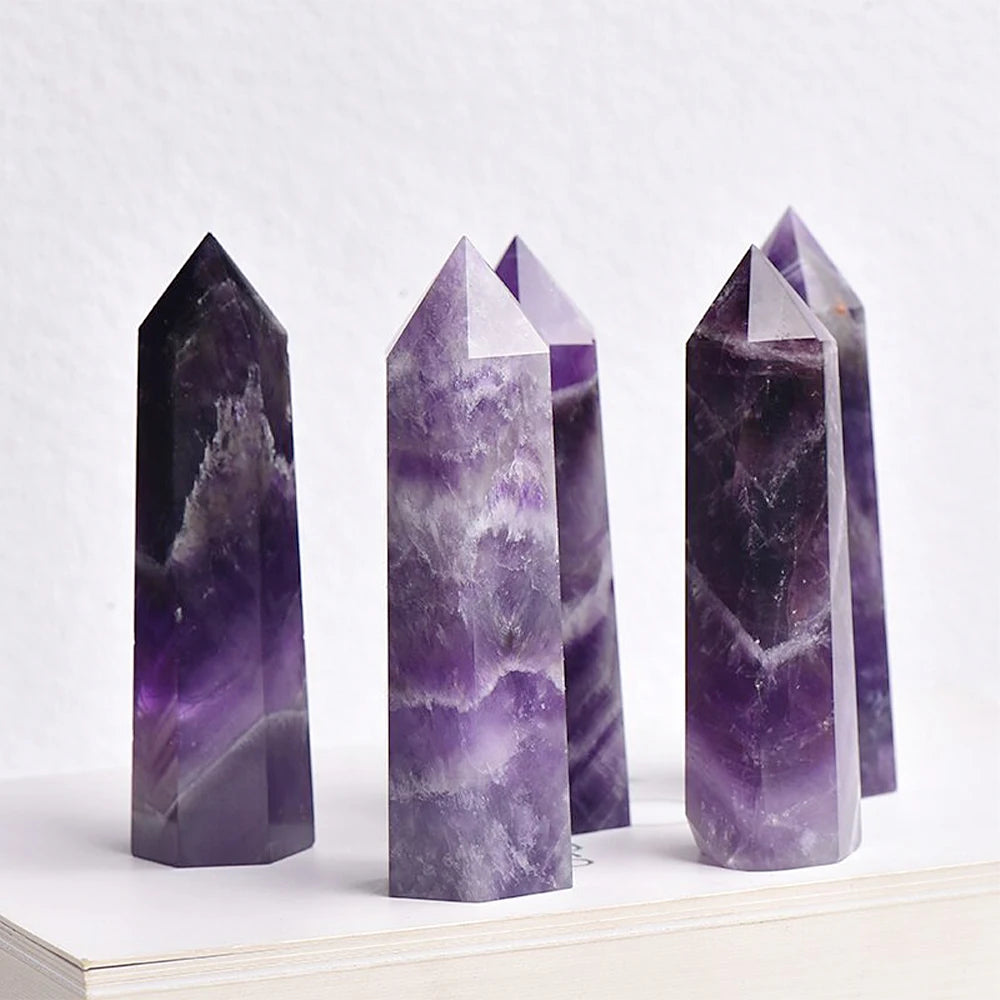 Crystal Stone Point Wands for Decor and Witchcraft