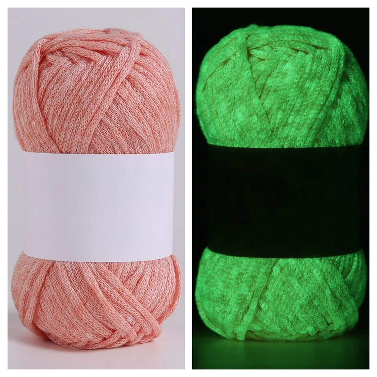 50g Glow-in-the-Dark Yarn – Luminous Wool for DIY Knitting & Crochet