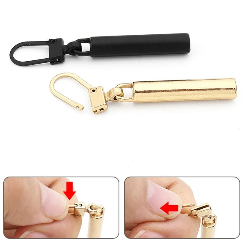 5pcs Detachable Metal Zipper Pull Tabs for Repair