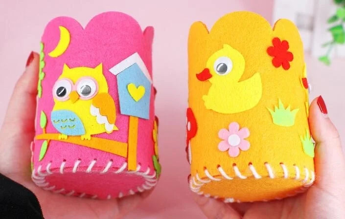 4PCS DIY Pencil Holder Craft Kit for Kids