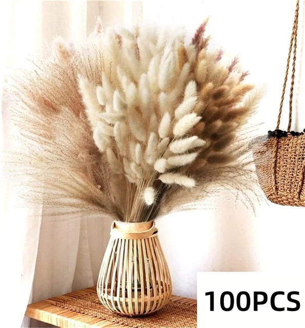 Natural Dried Pampas Grass Bouquet – Boho Decor for Home & Events