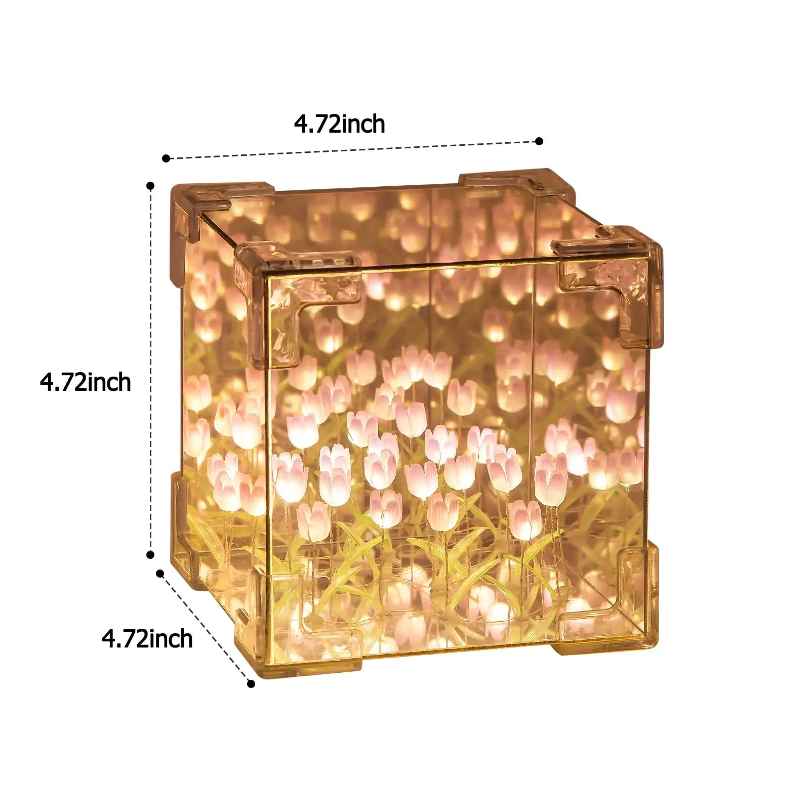 DIY Tulip LED Night Light & Mirror Cube Gift