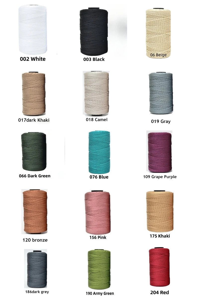 1.5mm Ice Silk Crochet Yarn – 200m Polypropylene Thread
