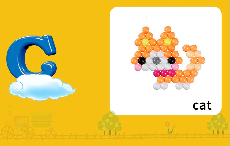 1000pcs DIY Water Spray Beads Craft Kit for Kids