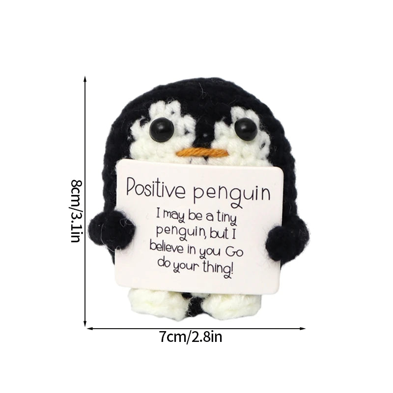 Positive Crochet Doll Kit – Handmade Gift with Affirmation Card