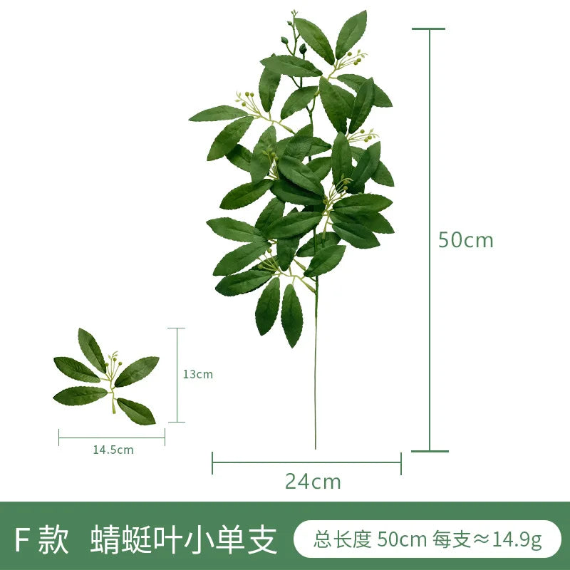 Artificial Eucalyptus Leaves for Floral Arrangements and Decor