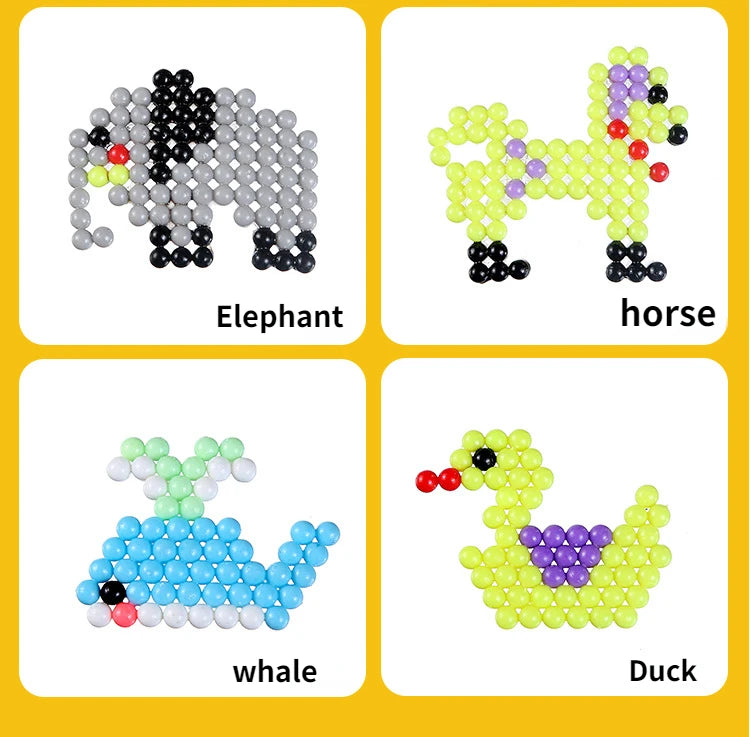 1000pcs DIY Water Spray Beads Craft Kit for Kids