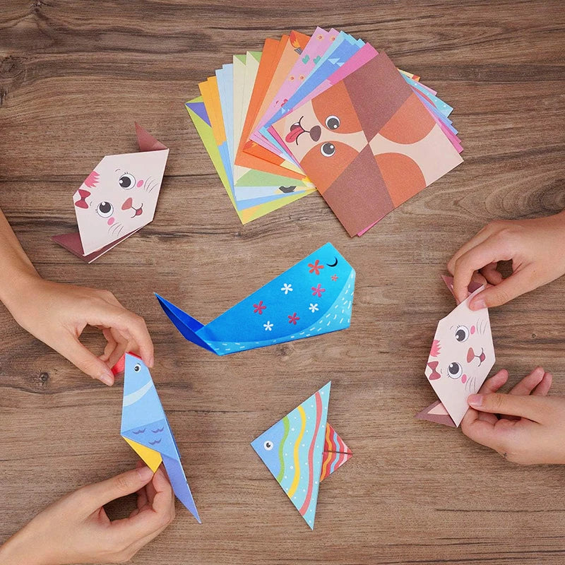 Origami Kit with Paper and Guide Book for Kids