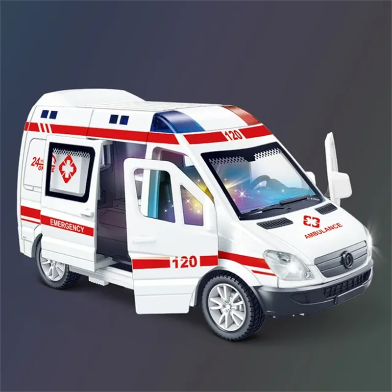1:32 Diecast Emergency Vehicles – Ambulance, Fire Truck, Police Car