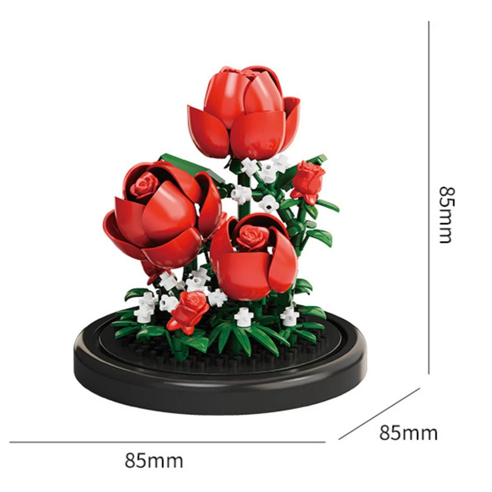 Eternal Flower Bonsai Micro Building Blocks Model