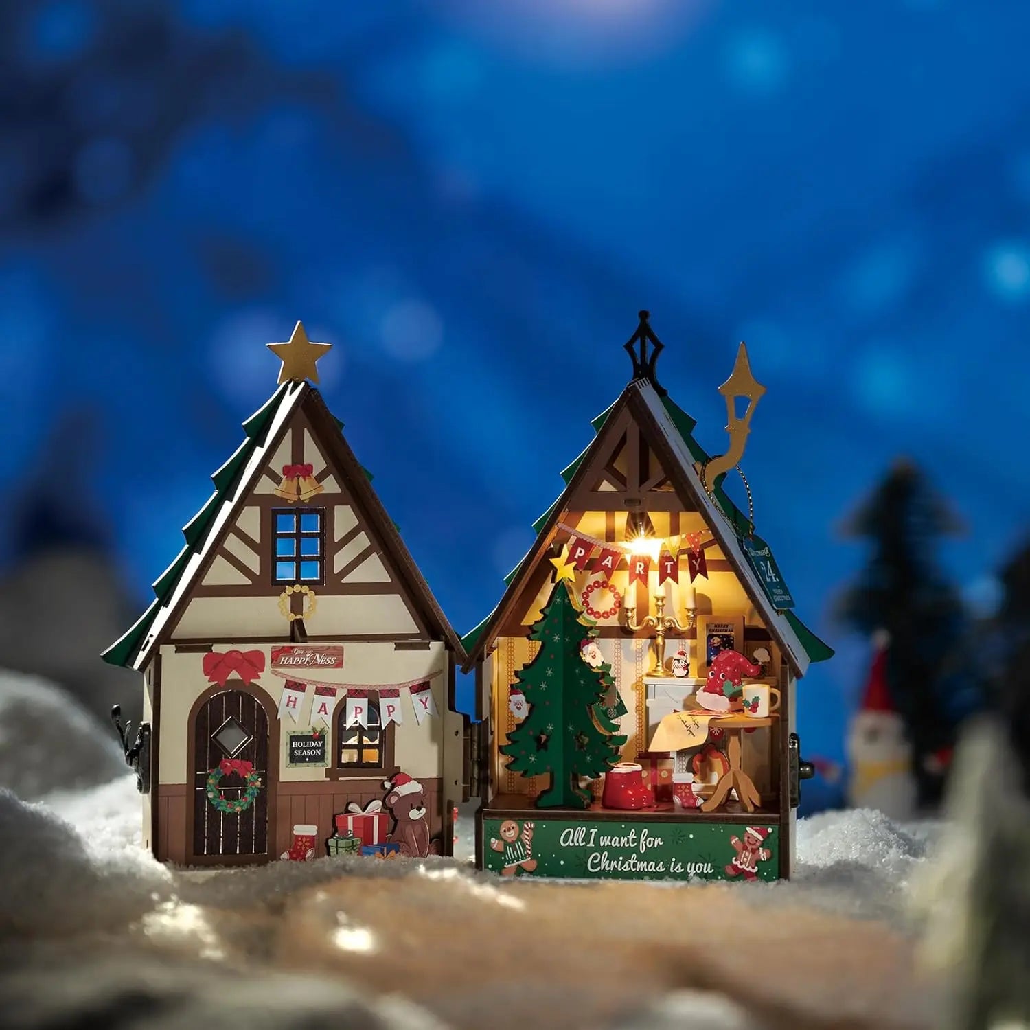 Robotime Christmas Miniature House DIY Kit