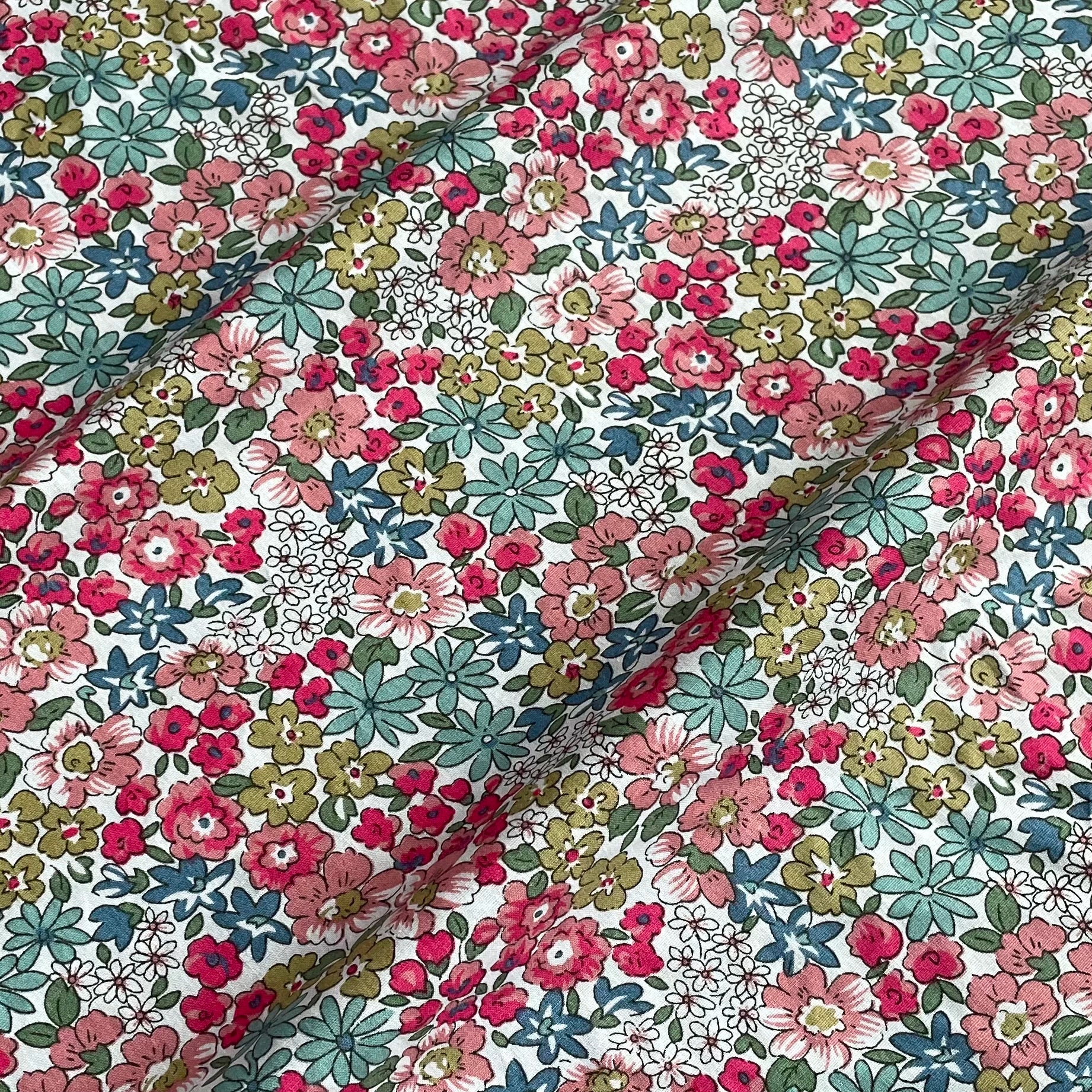 145x50cm Floral 100% Cotton Digital Print Fabric for Sewing