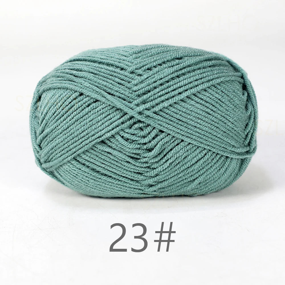 50g Soft Milk Cotton Yarn – Hand Knitting & Crochet Thread