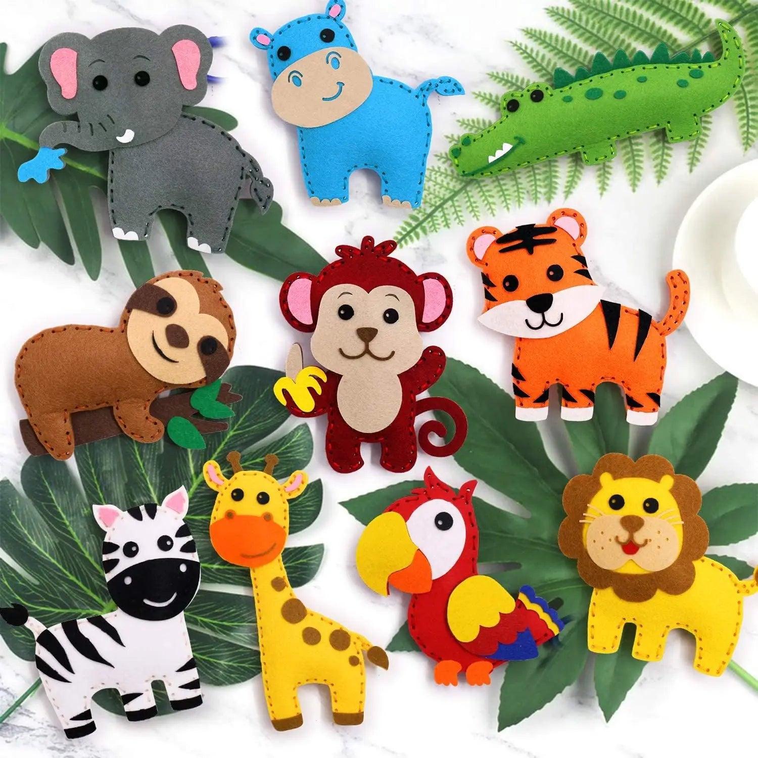 Woodland Animals DIY Felt Sewing Kit for Kids