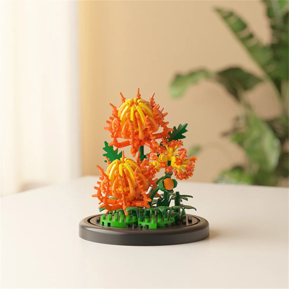 Eternal Flower Bonsai Micro Building Blocks Model