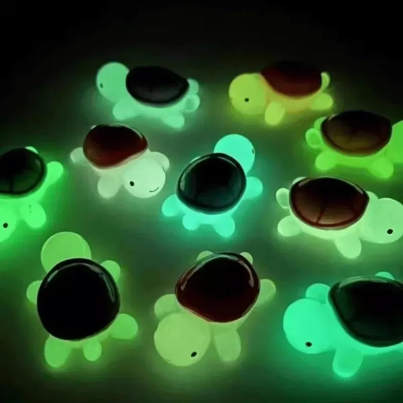 Mini Luminous Turtle Ornaments – Glowing Micro Landscape Decor