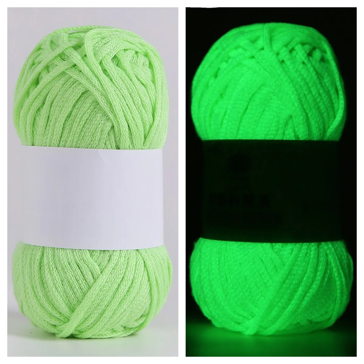 50g Glow-in-the-Dark Yarn – Luminous Wool for DIY Knitting & Crochet