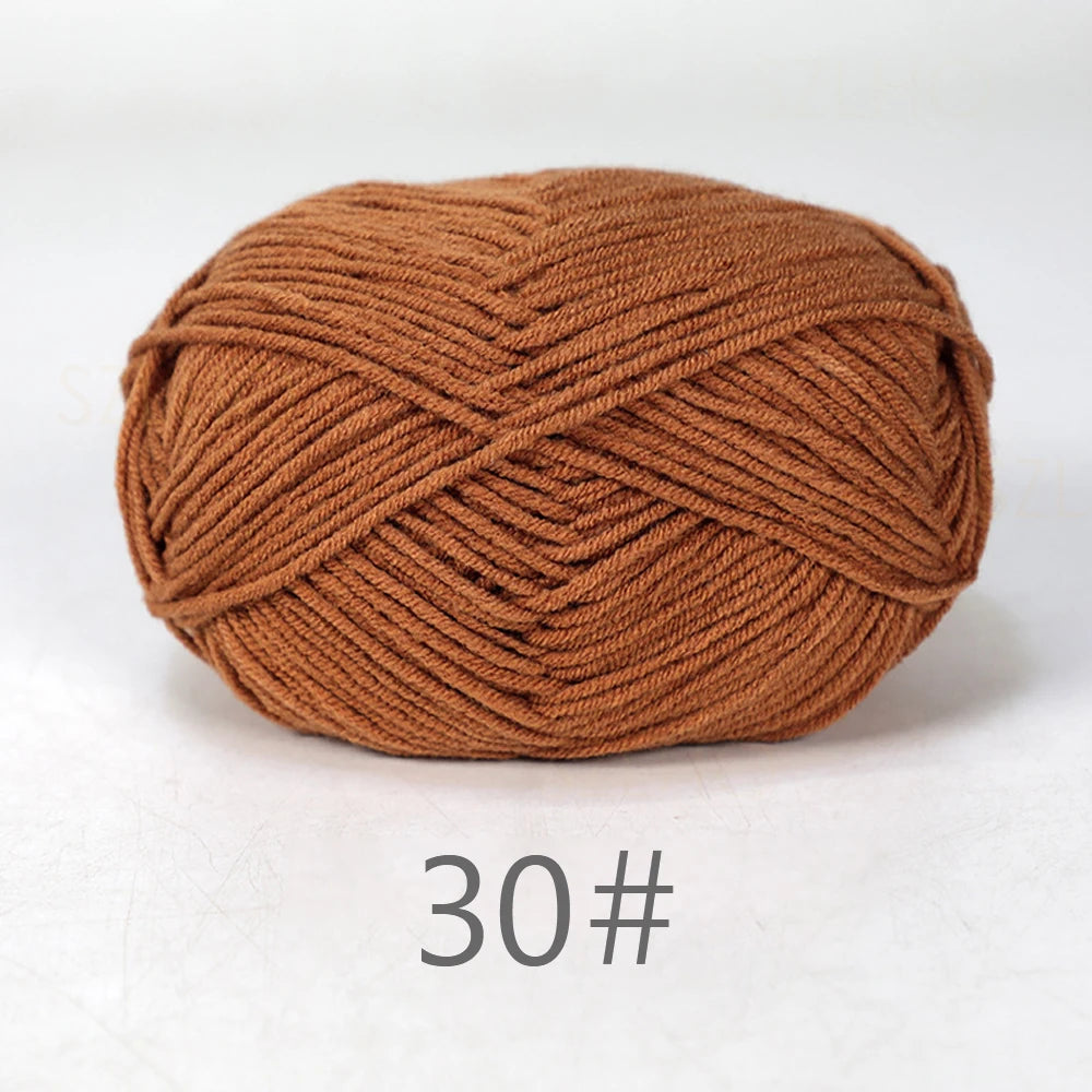 50g Soft Milk Cotton Yarn – Hand Knitting & Crochet Thread
