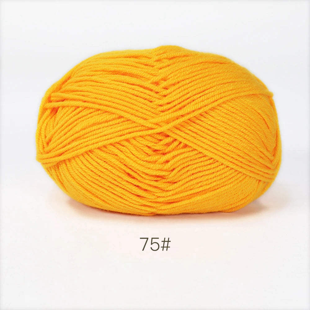 50g Soft Milk Cotton Yarn – Hand Knitting & Crochet Thread