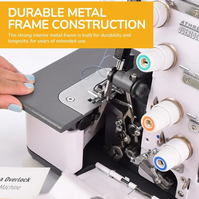 Sienna Industrial Serger Sewing Machine with Metal Frame