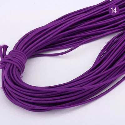 2mm Colorful Round Elastic Cord for DIY Sewing 5m