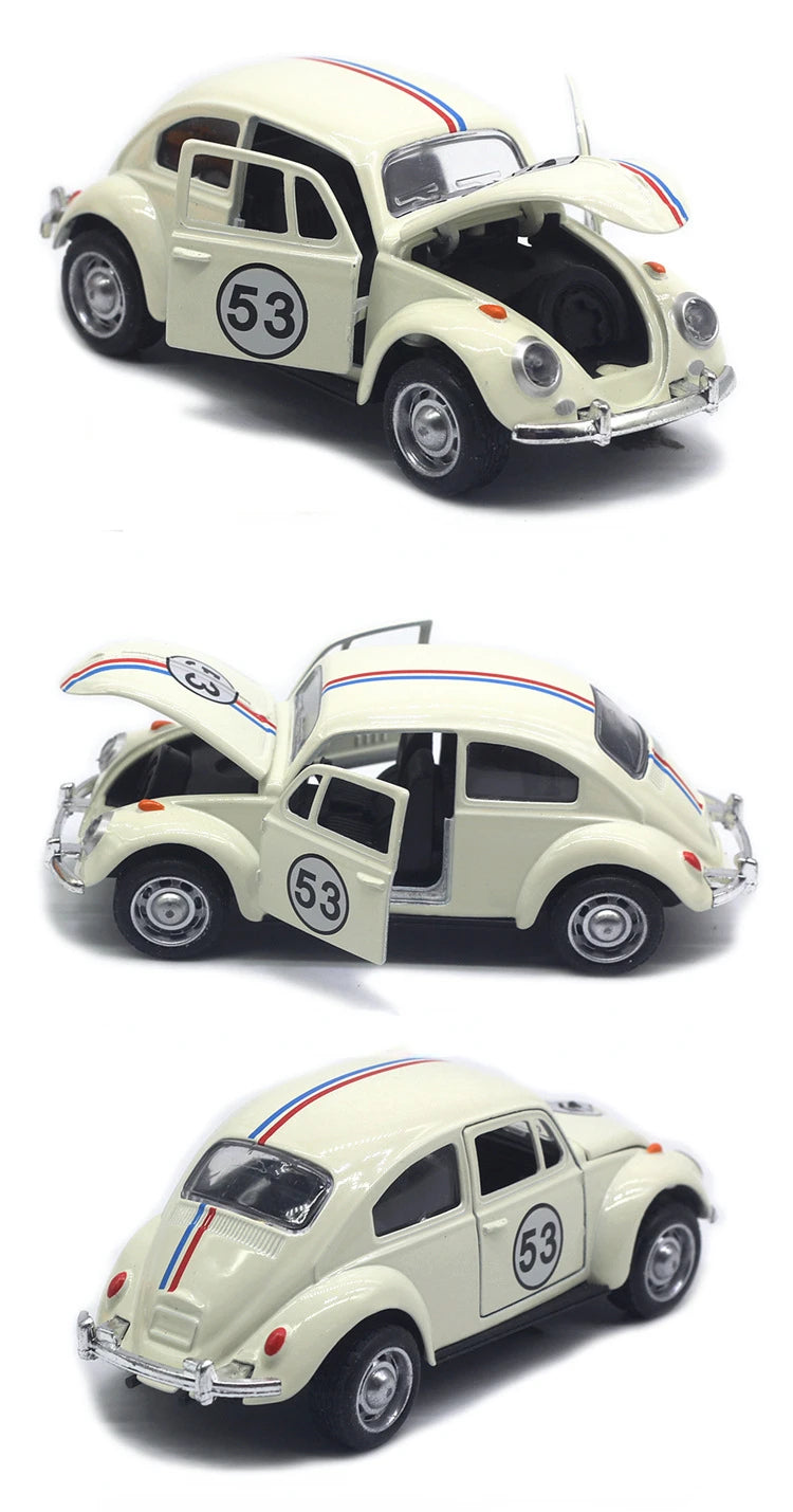 1:32 Beetle Alloy Car Diecasts Metal Classic Toy Model with Pull Back Function Vehicles for Child Gifts A931