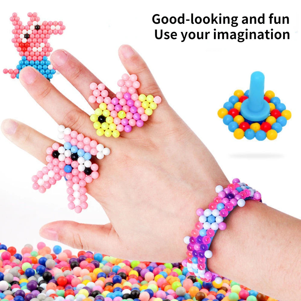 1000pcs DIY Water Spray Beads Craft Kit for Kids