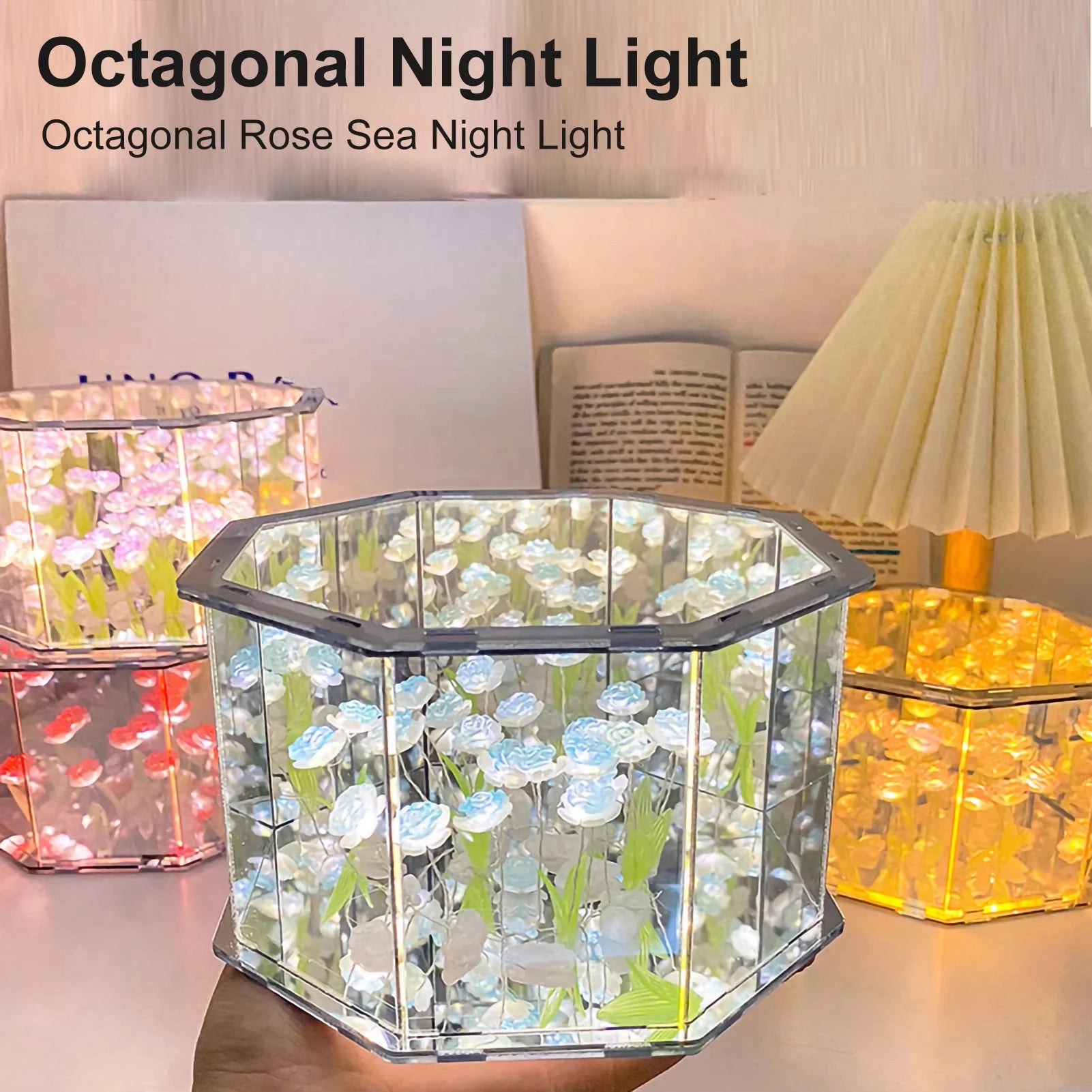 DIY Tulip LED Night Light & Mirror Cube Gift