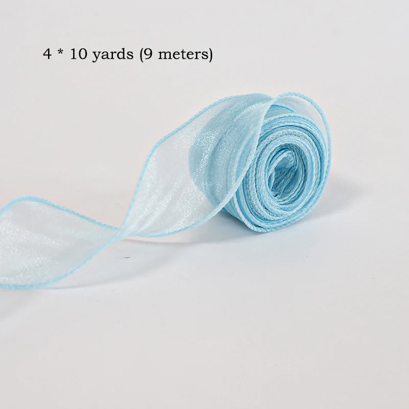 10 Yards Chiffon Silk Ribbon Roll – DIY & Decoration