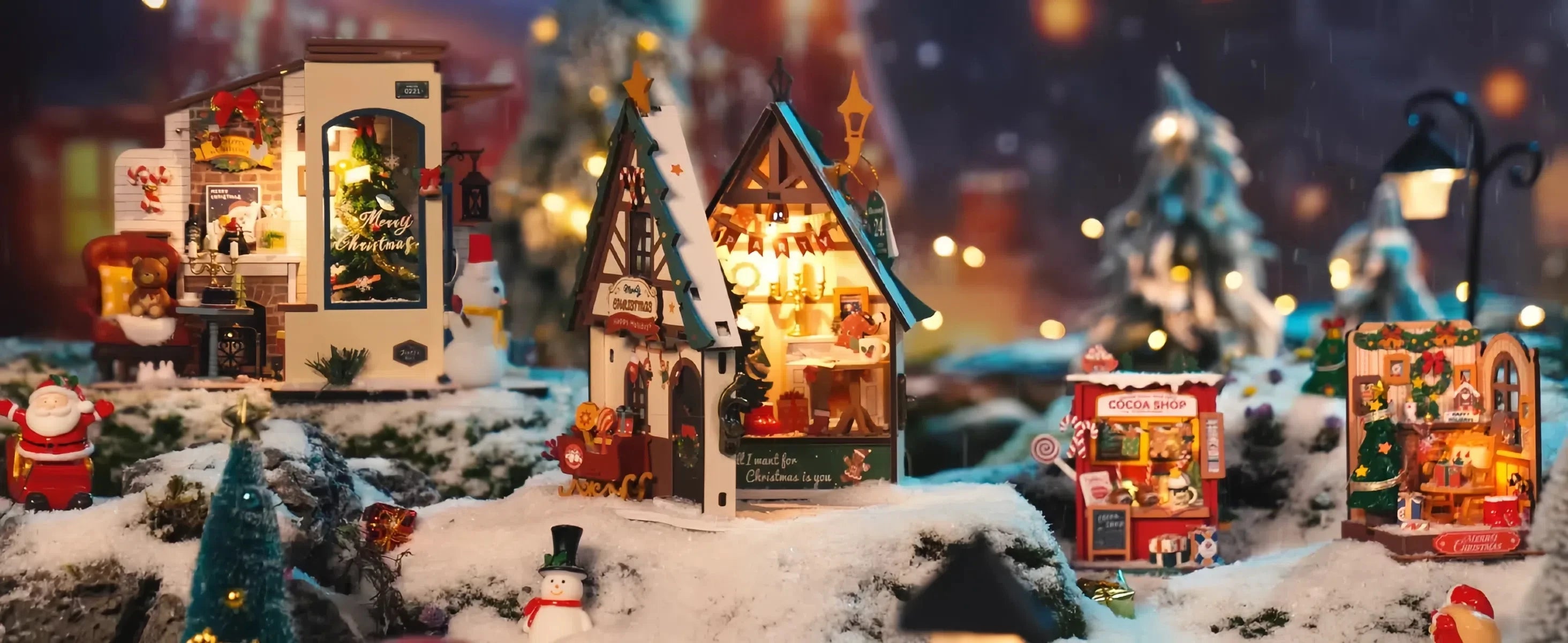 Robotime Christmas Miniature House DIY Kit