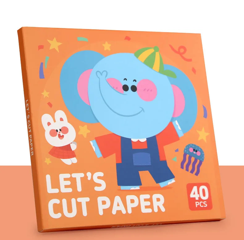Kids Animal Origami Paper Cutting Book