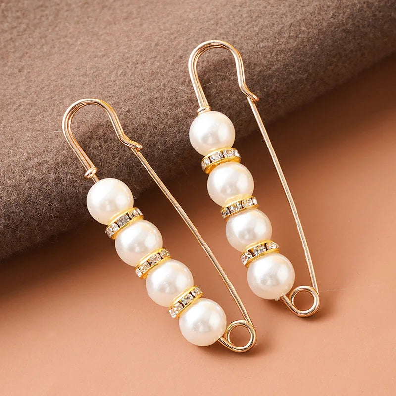 6pcs Adjustable Pearl Waist Pin Clips – DIY Apparel Accessories
