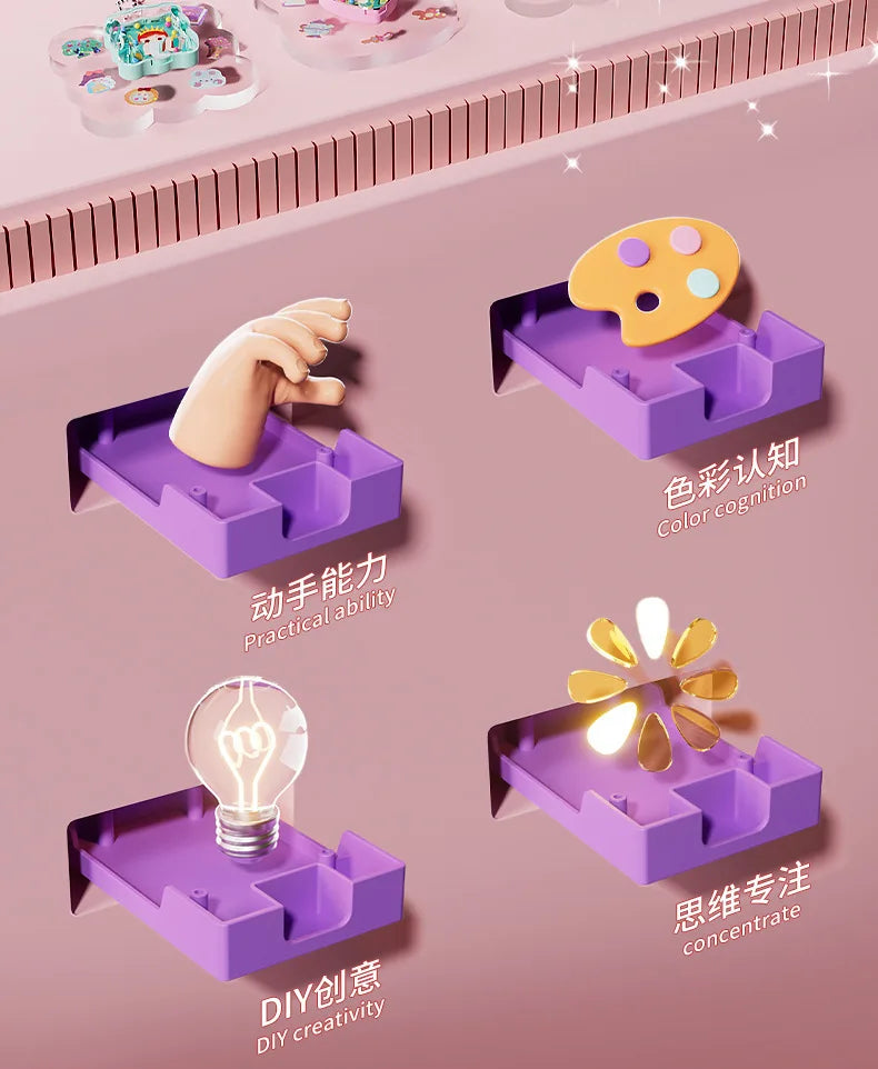 DIY Jewelry Maker Machine Bracelet Crafting Set with Cartoon Rabbit