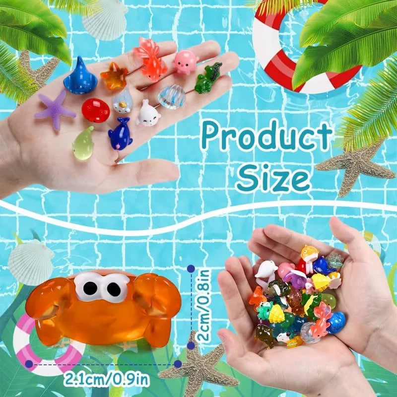 Mini Ocean Resin Sea Animal Figurines for DIY Landscape Decor