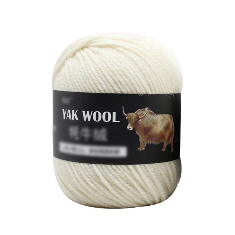 Yak Wool 3-Strand Yarn – Medium-Weight Yarn for Sweaters, Coats & Accessories
