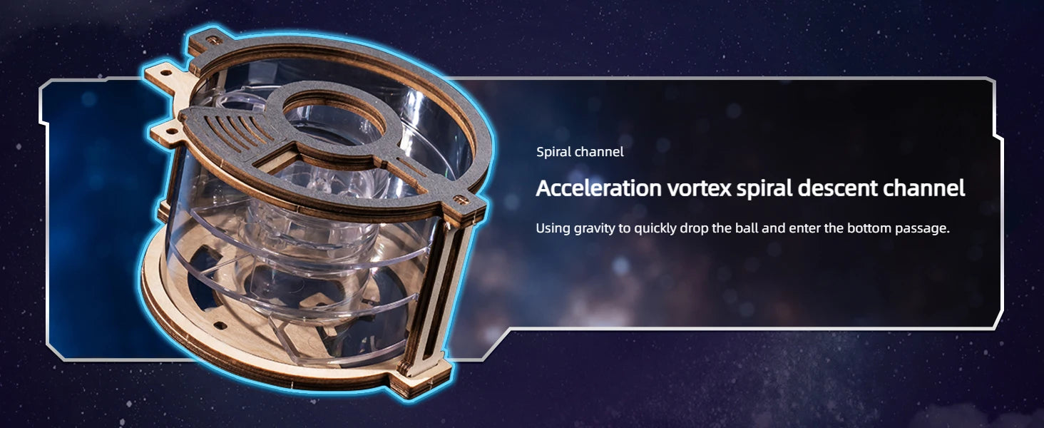 Robotime ROKR Electric Marble Spaceport 3D Puzzle