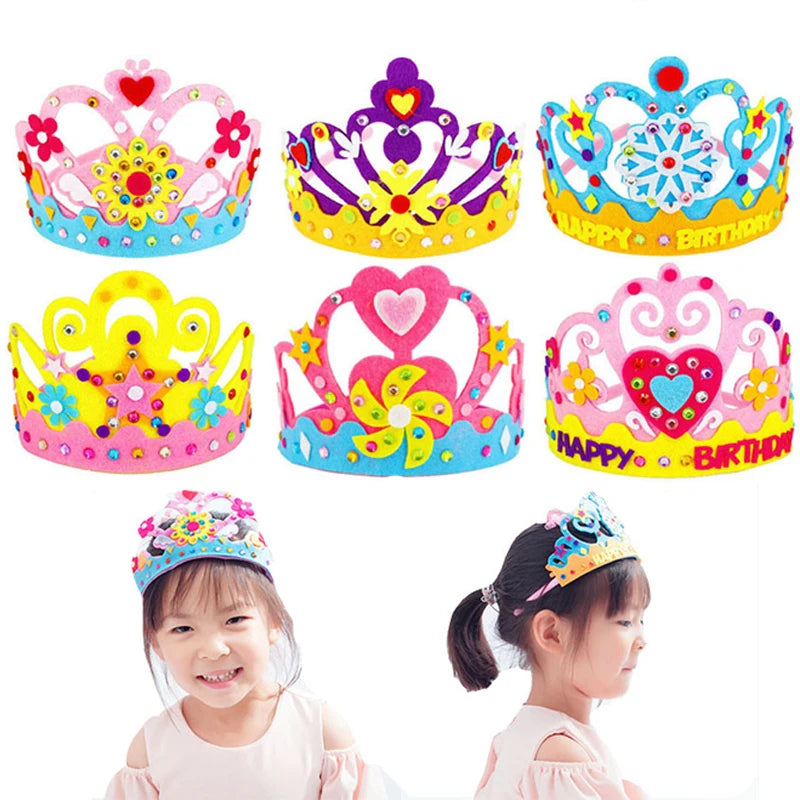 DIY Paper Crown with Sequins and Patterns