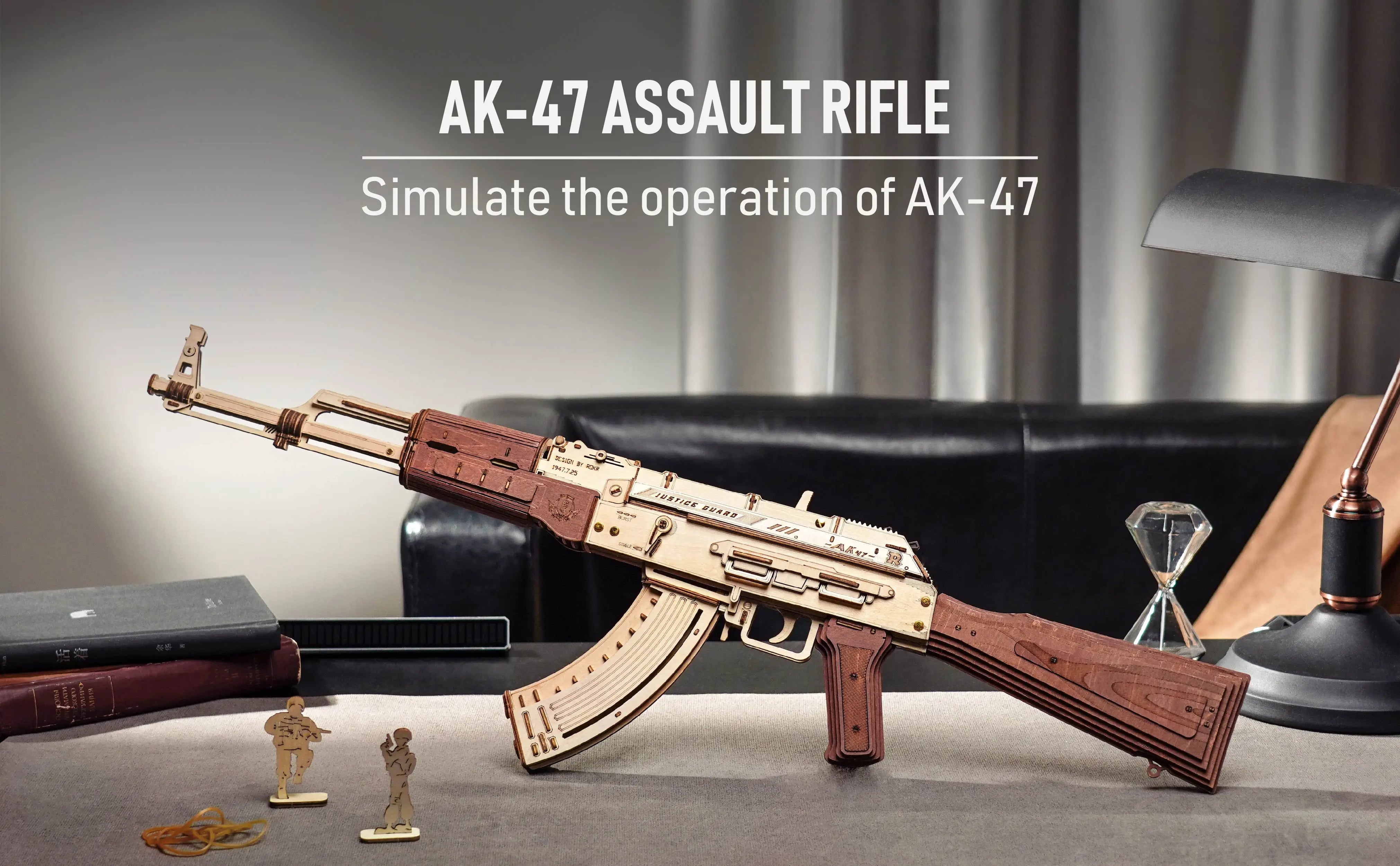 Robotime ROKR AK47 3D Wooden Puzzle Gun – LQ901