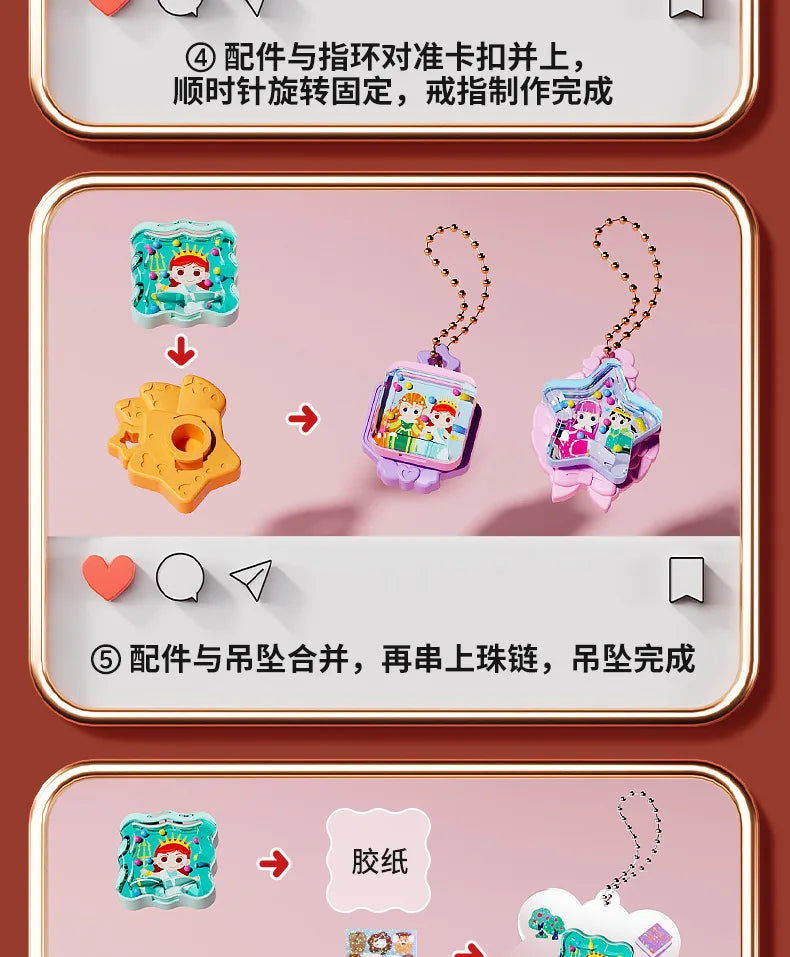 DIY Jewelry Maker Machine Bracelet Crafting Set with Cartoon Rabbit