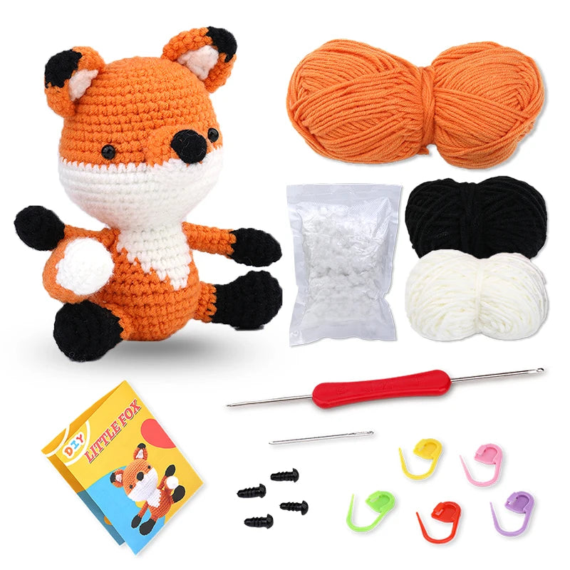MIUSIE Beginner Crochet Kit – Yarn, Hook & Video Tutorial Set