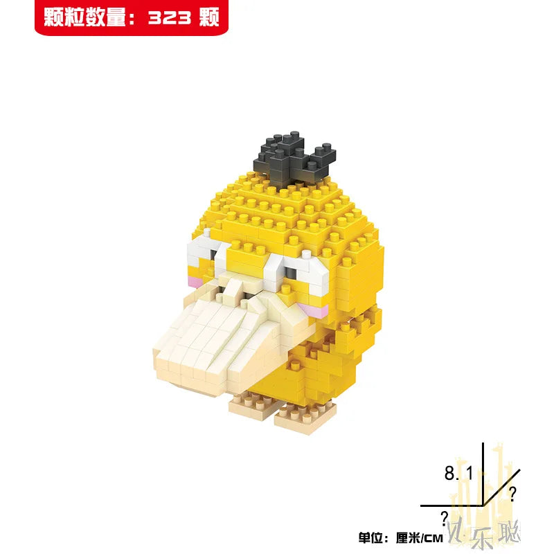 Mini Pokémon Building Blocks – Pikachu, Charizard, Eevee & More