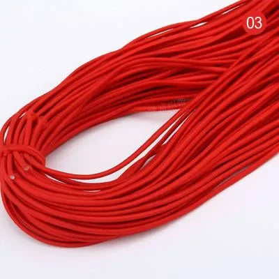 2mm Colorful Round Elastic Cord for DIY Sewing 5m