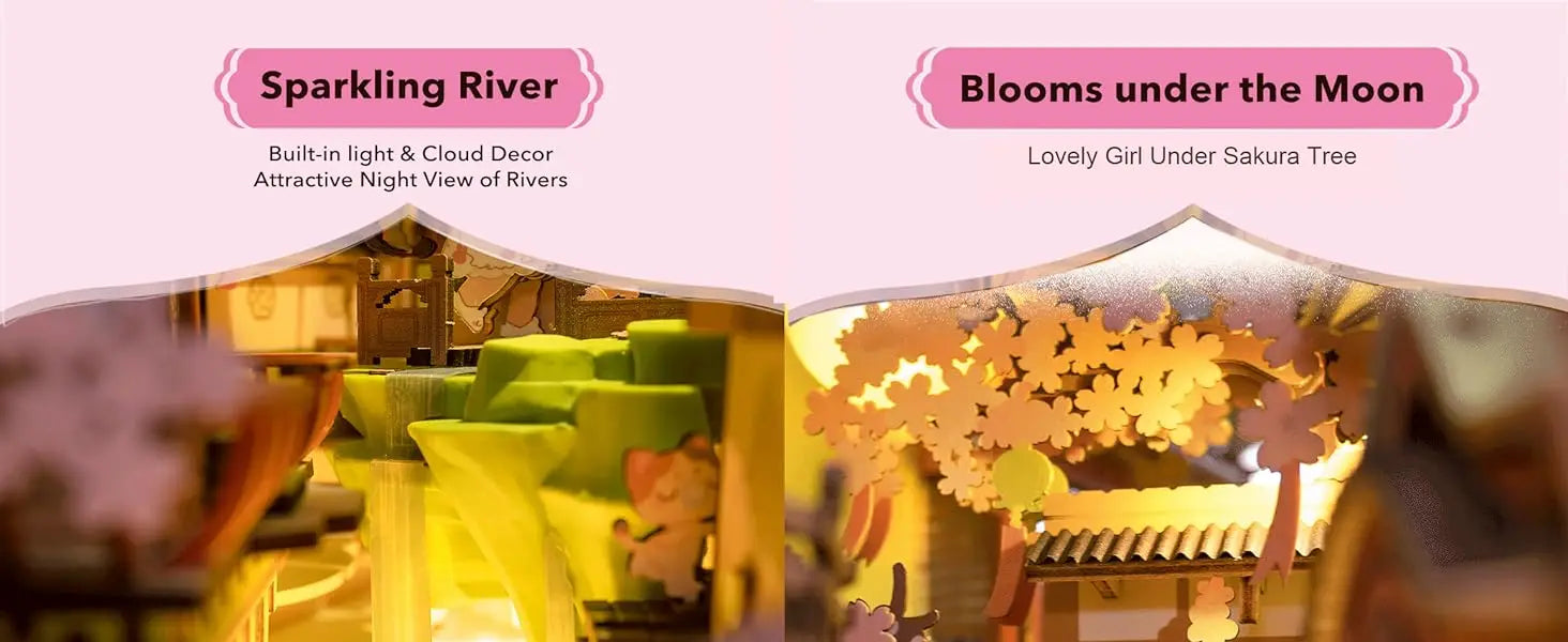 Robotime Rolife DIY Book Nook Miniature Dollhouse