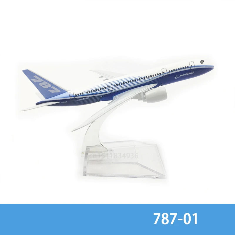 6-Inch Diecast Boeing Airplane Model (737–787 Series)