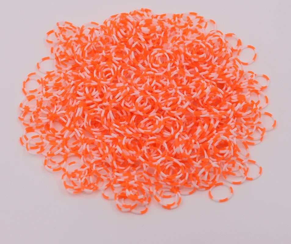 Double Color Rubble Loom Bands Bracelet DIY Jewelry Kit