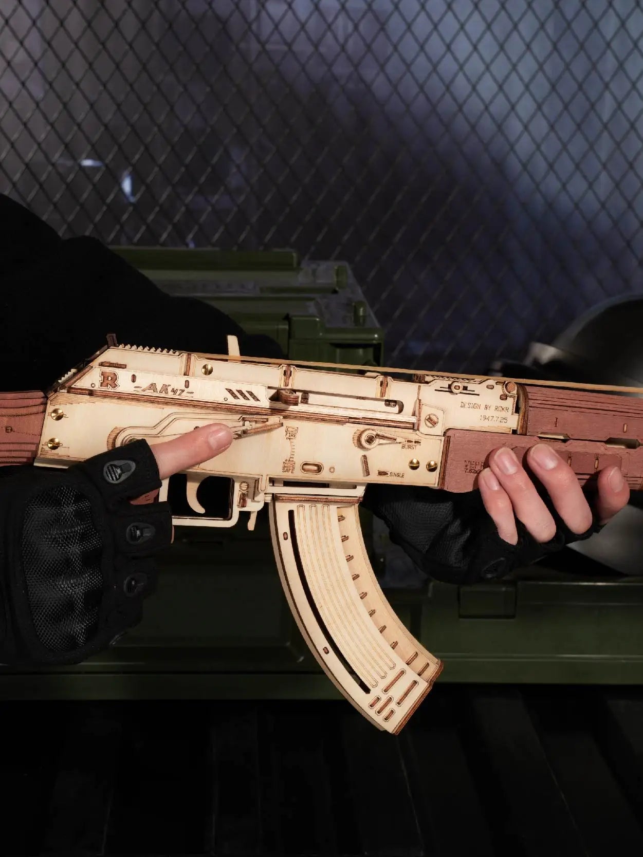 Robotime ROKR AK47 3D Wooden Puzzle Gun – LQ901