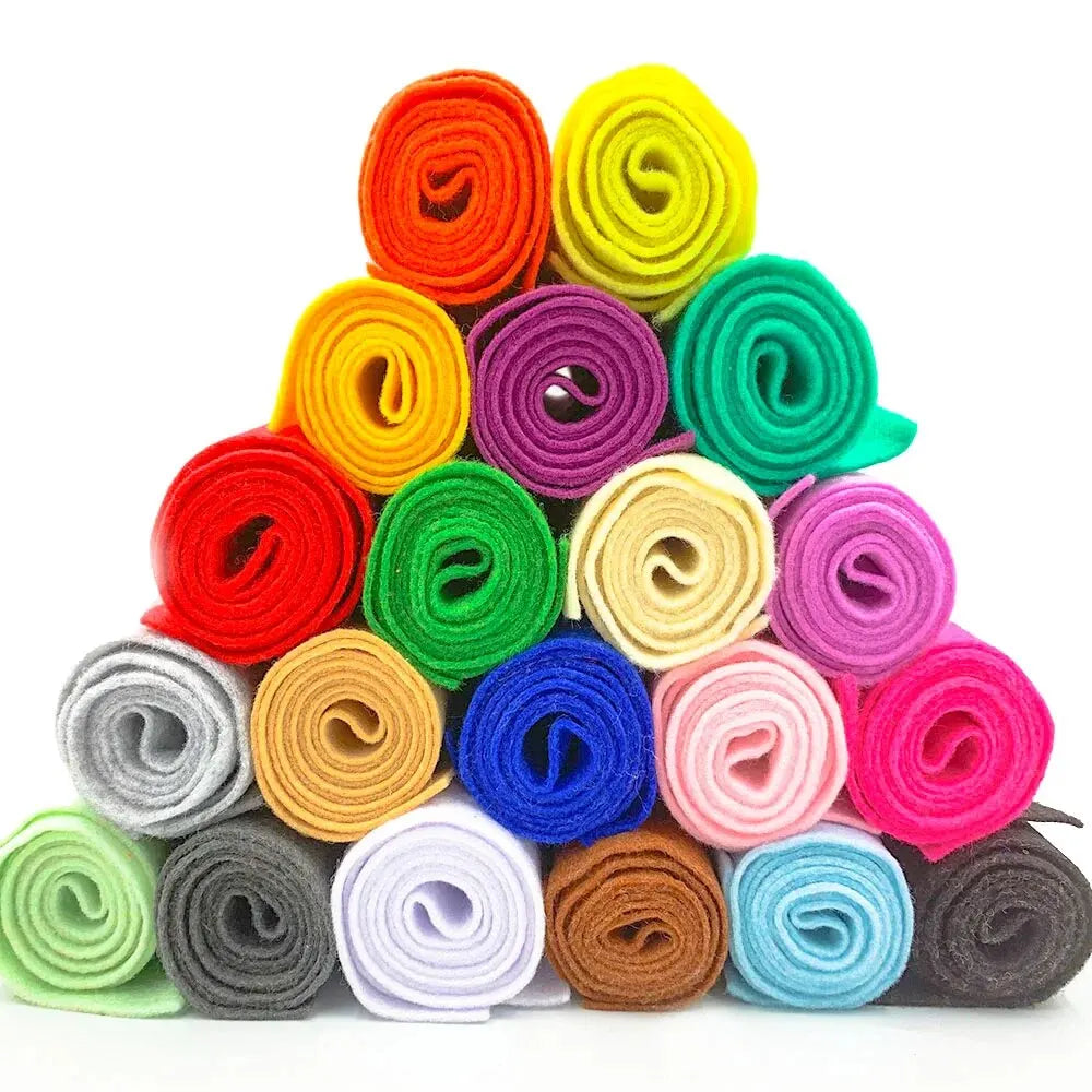 1.4mm Thick Soft Felt Fabric for DIY Crafts and Sewing
