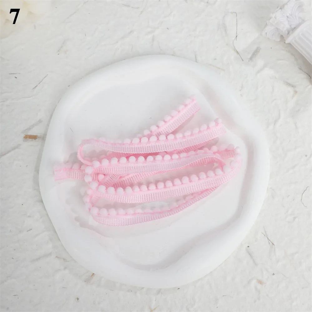 10pcs Plaid Lace Strips for DIY Sewing and Decor