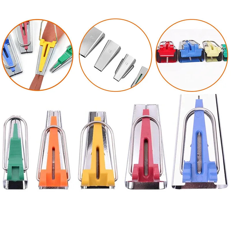Bias Tape Maker Set 6mm–25mm Sewing Binding Tools
